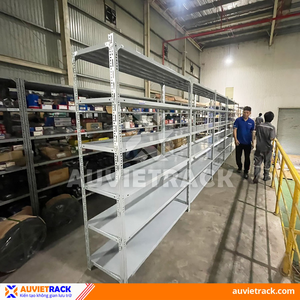 Slotted angle shelving