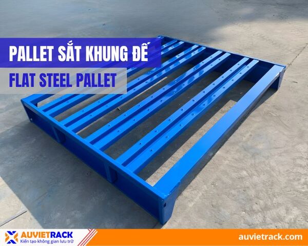 Flat steel pallet