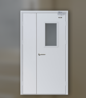 Fireproof steel door