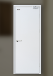 Fireproof steel door