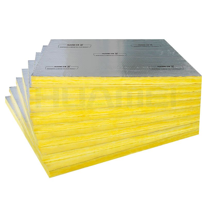 Foil clad glass wool