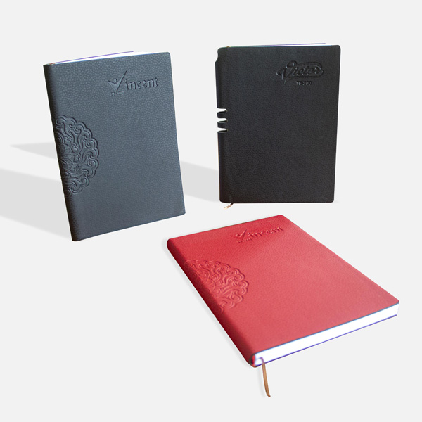 Leather cover notebook Vincent