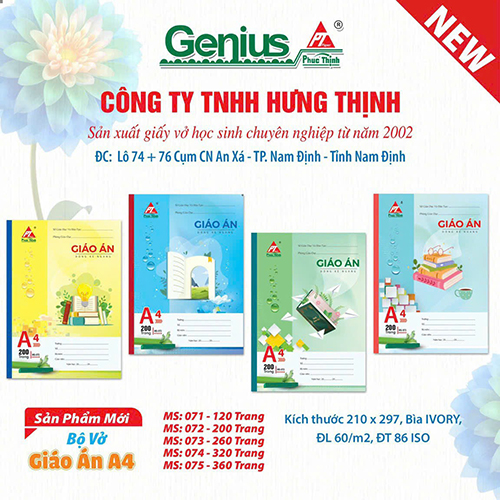 A4 notebook for lesson plan