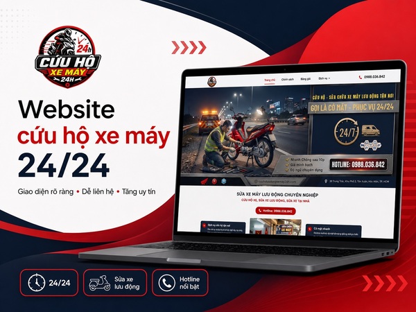 24-hour mobile motorbike rescue website design