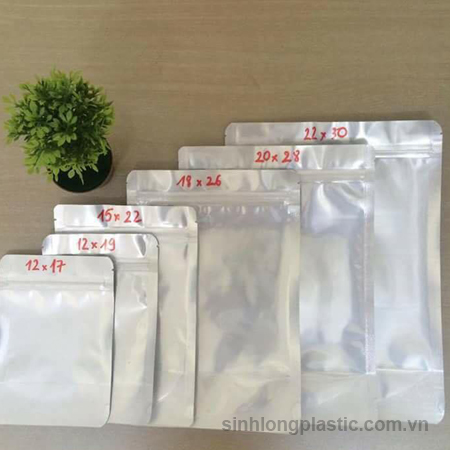 Túi Zipper viền trắng