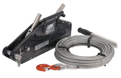 Hand cable winch
