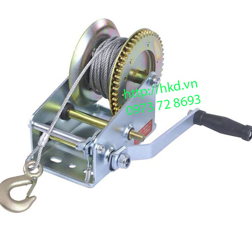 Hand cable winch