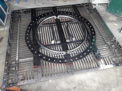 Stainless steel door processing