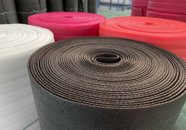 Black - white - pink foam rolls
