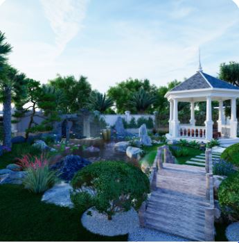 Villa garden