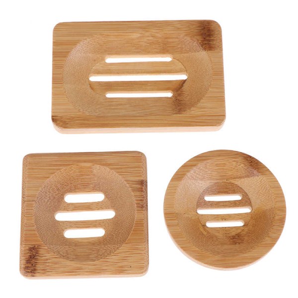 Bamboo soap dish