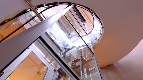 Glass elevator