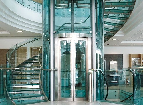 Glass elevator