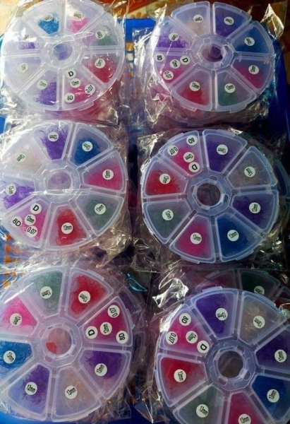 8D colour lashes