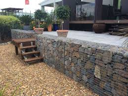 Gabion retaining wall