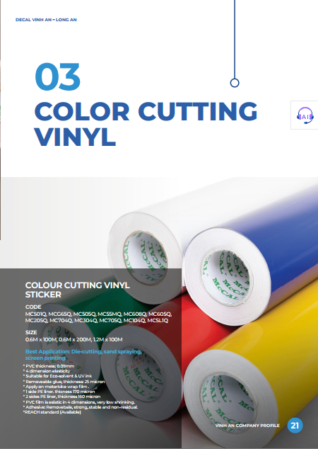 Indoor Color Cutting Vinyl (MCQ)