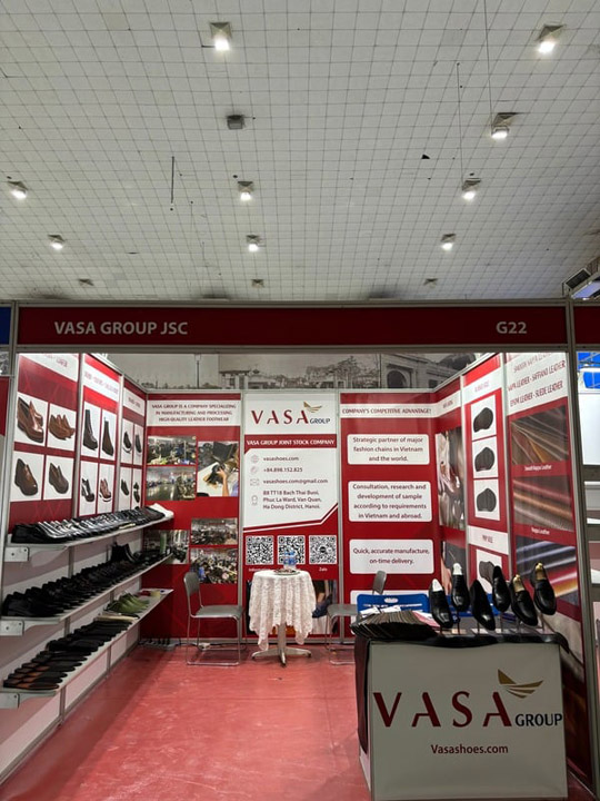 Vasa Group booth at International Footwear Exhibition 2023