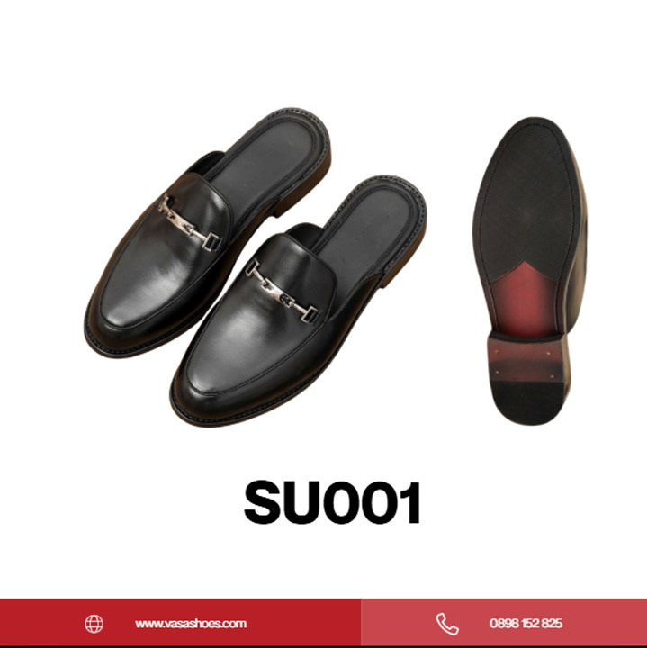 Leather slippers SU001