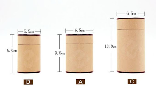 Paper can containing sweets, tea, etc