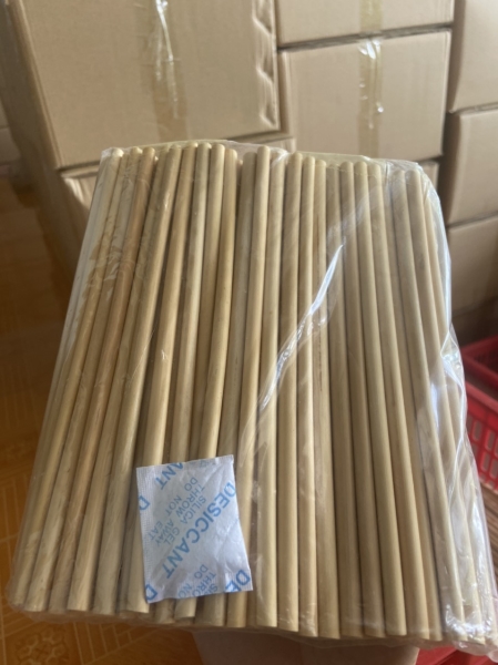 Bamboo straws for cafe