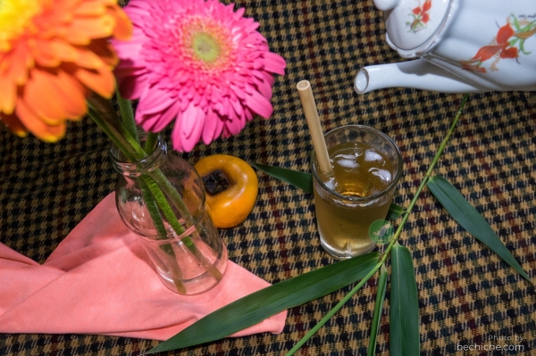 Bamboo straws for cafe