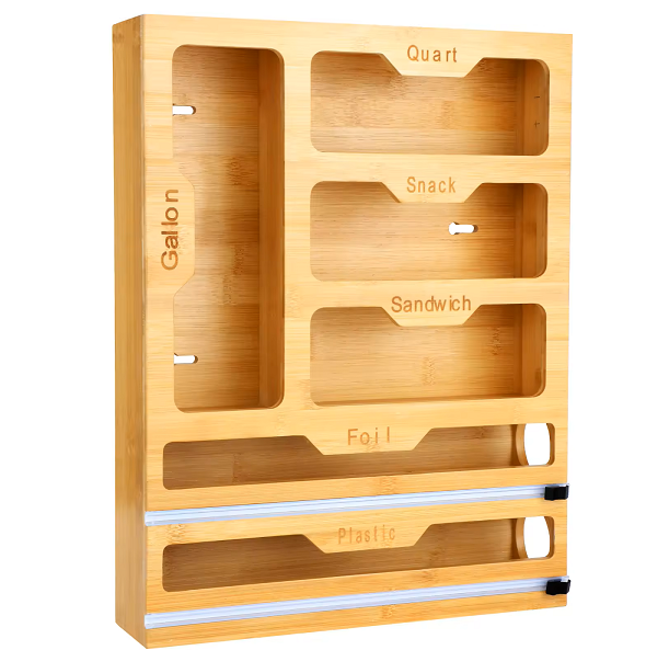 Ziplock bag organizer