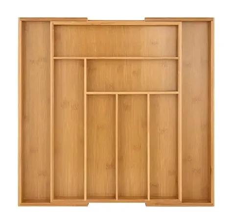 Bamboo drawer organizer