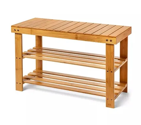 Bamboo shoe rack