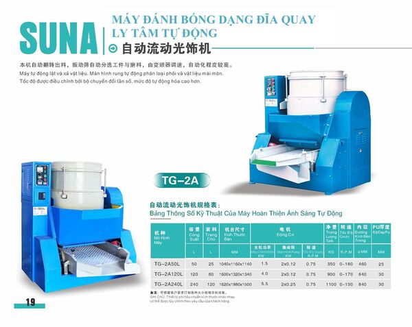 Automatic centrifugal disc finishing machine