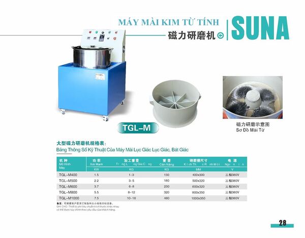 Magnetic pin polishing machine
