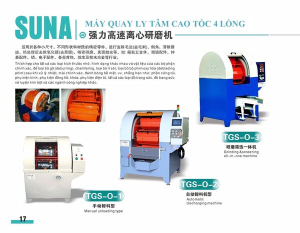 High-speed 4-barrel centrifugal polishing machine