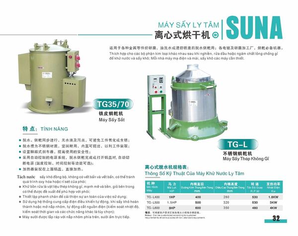 Centrifugal dryer