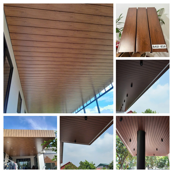 P-shaped linear ceilings