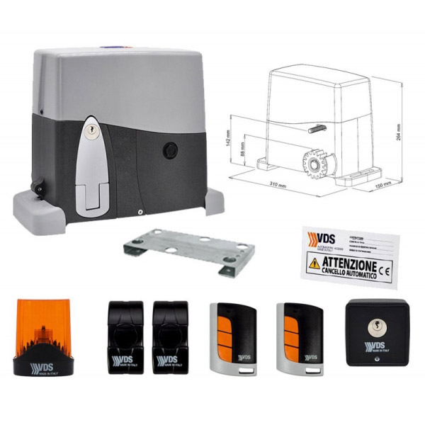 Sliding gate automation device