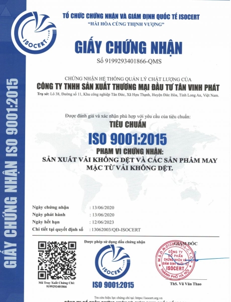 SS Fabric ISO Certification