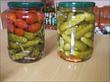 Pickled cucumber and tomatoes
