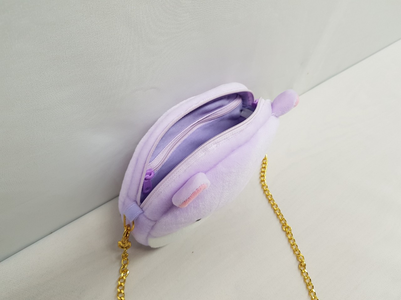 Purple stuffed bag