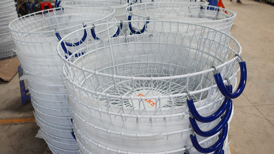 THAKE round mesh basket