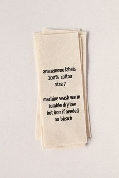 Woven label