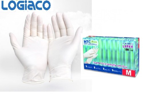 Latex rubber gloves