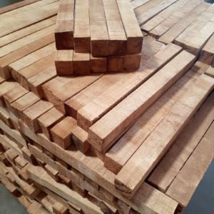 Square rubber wood billet