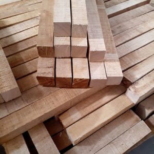 Square rubber wood billet