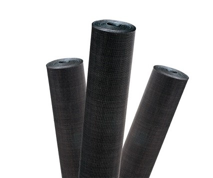 Black woven wire mesh