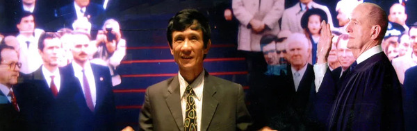 Attorney Tran Quang My at a court in New York