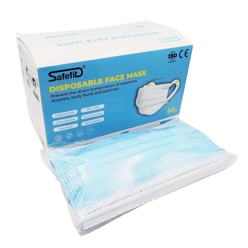 Safefit 4-ply antibacterial medical face mask