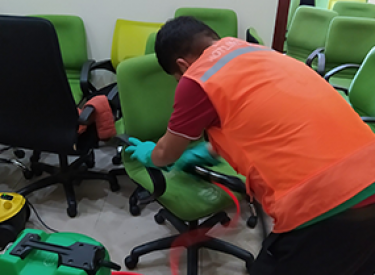 Office chair cleaning service