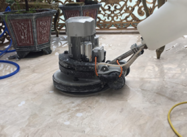 Stone and concrete floor restoration