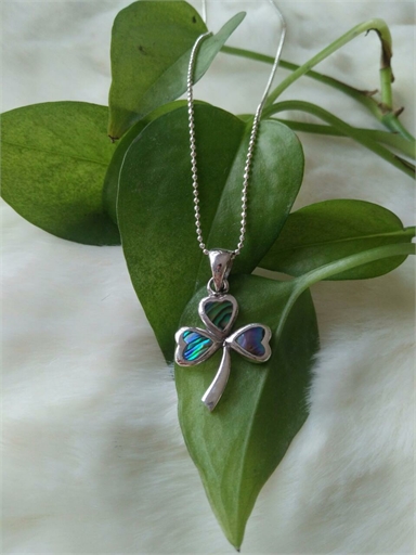 Mussel shell mosaic jewelry