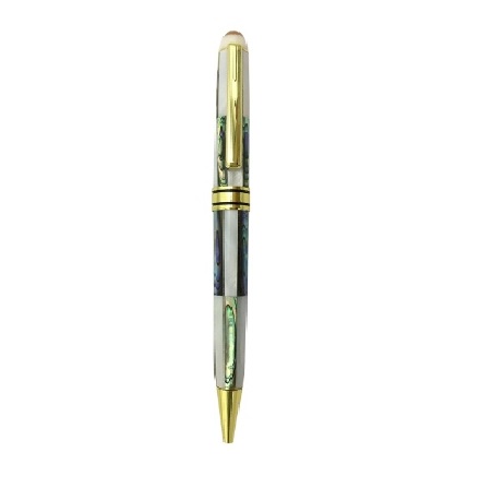 Mussel shell mosaic pens