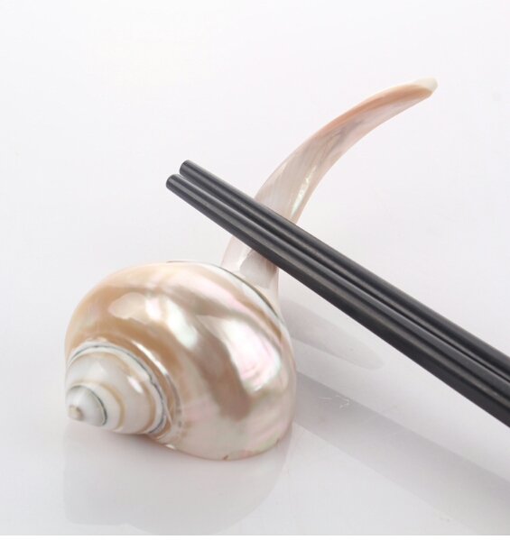 Conch shell chopstick rests